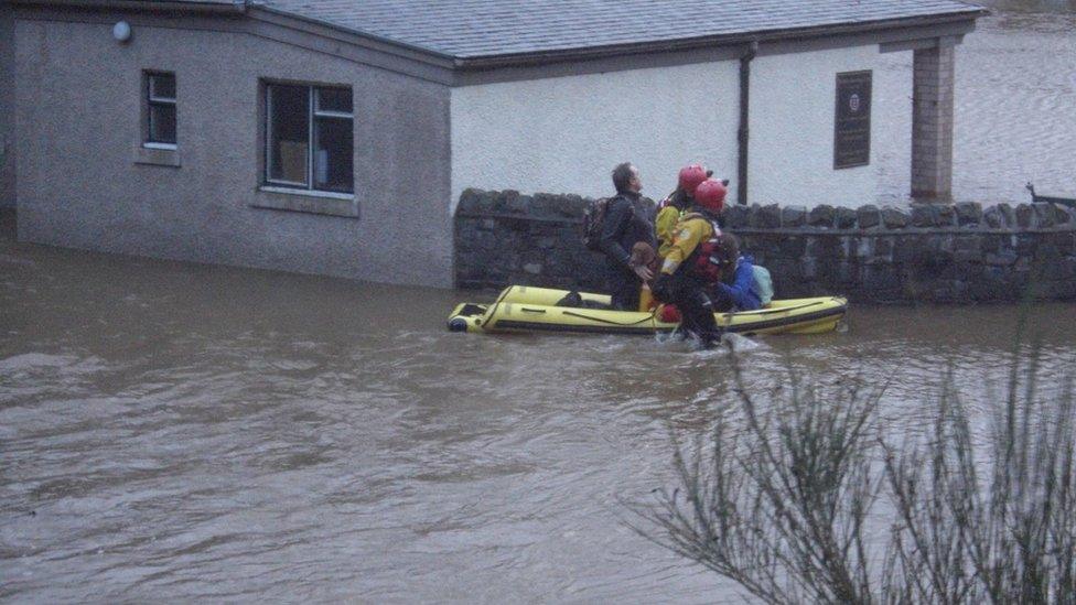 Flooding in Peebles