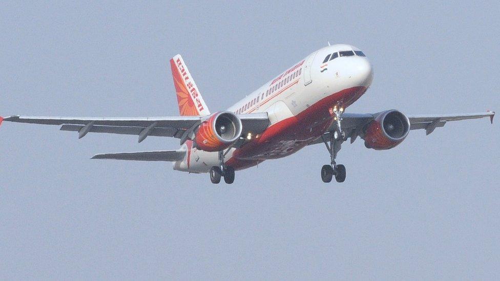 Air India plane comes down for landing