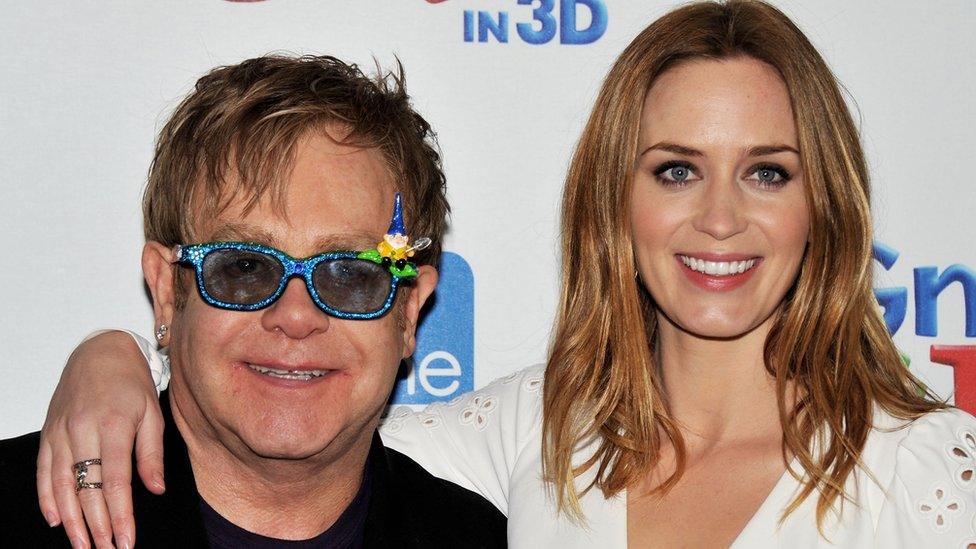 Elton John and Emily Blunt