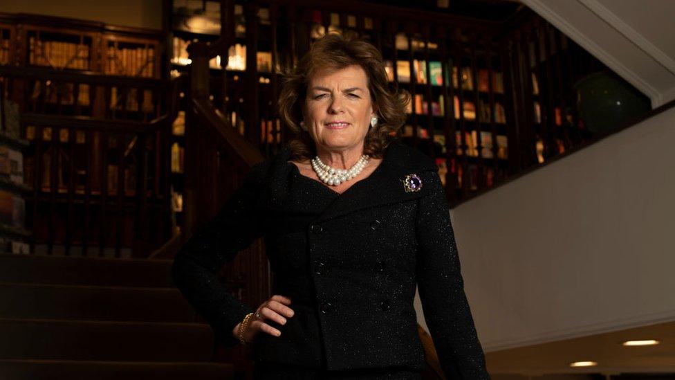 Emma Manners, Duchess of Rutland, poses for photos at a book signing for her autobiography "The Accidental Duchess" at Hatchards on 22 September in London