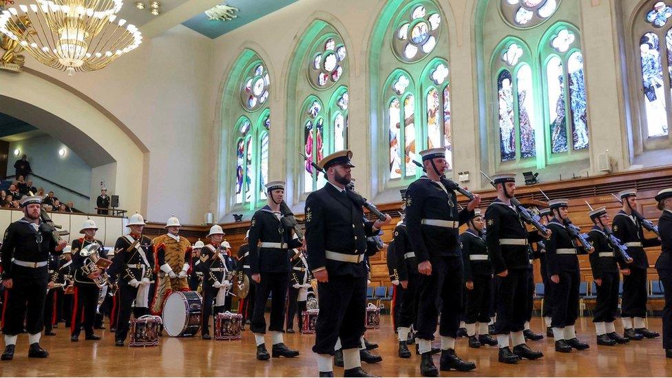 Royal Navy parade