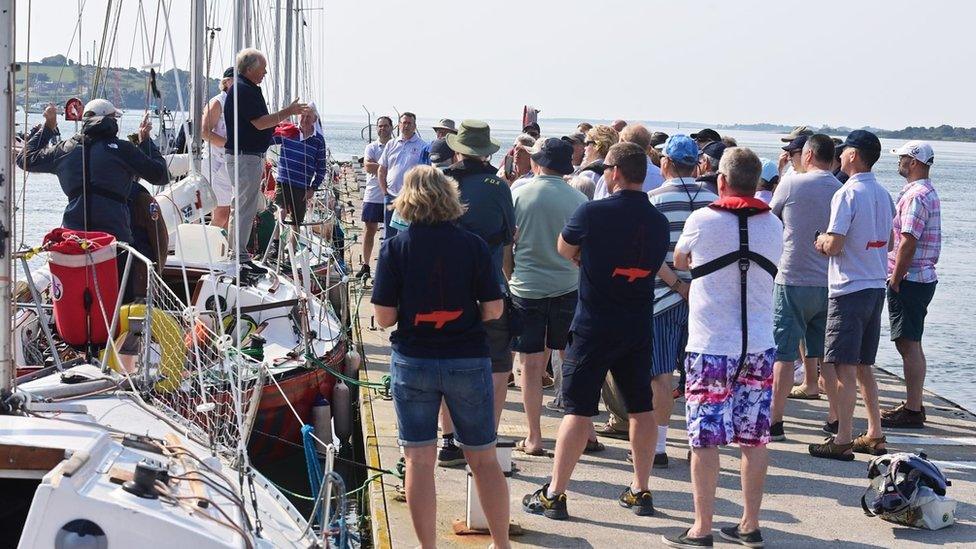 Crowds turned up to hear all about the event in Portaferry