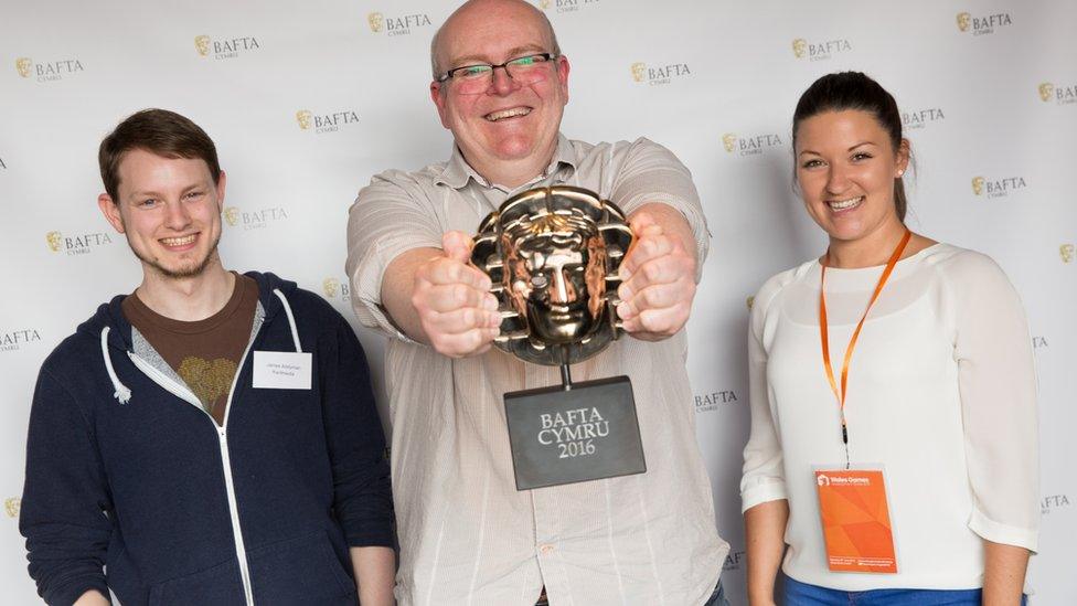 Winners at the Bafta Cyrmu games awards