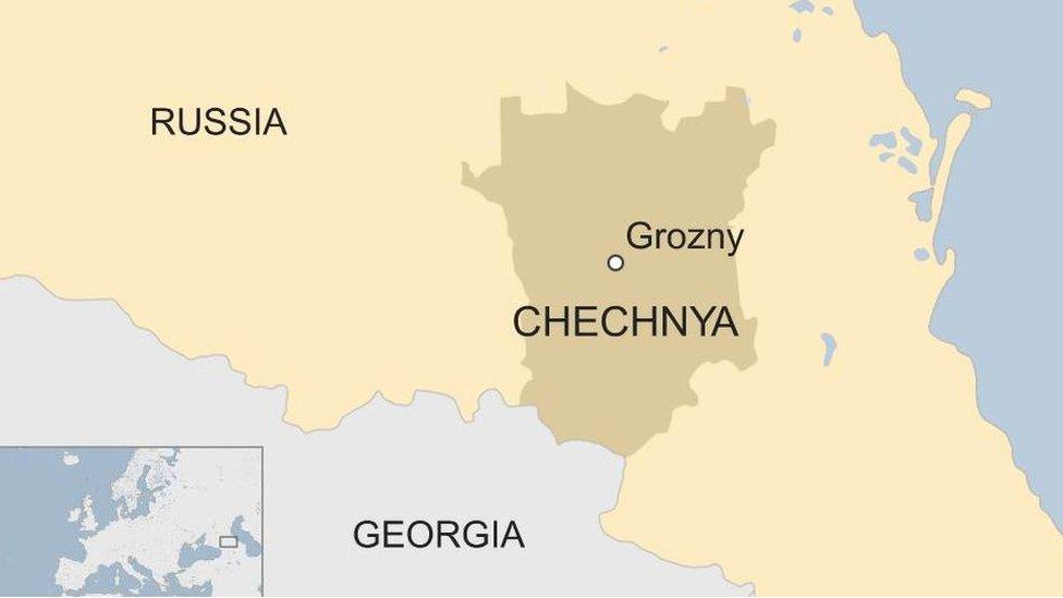 Chechnya map