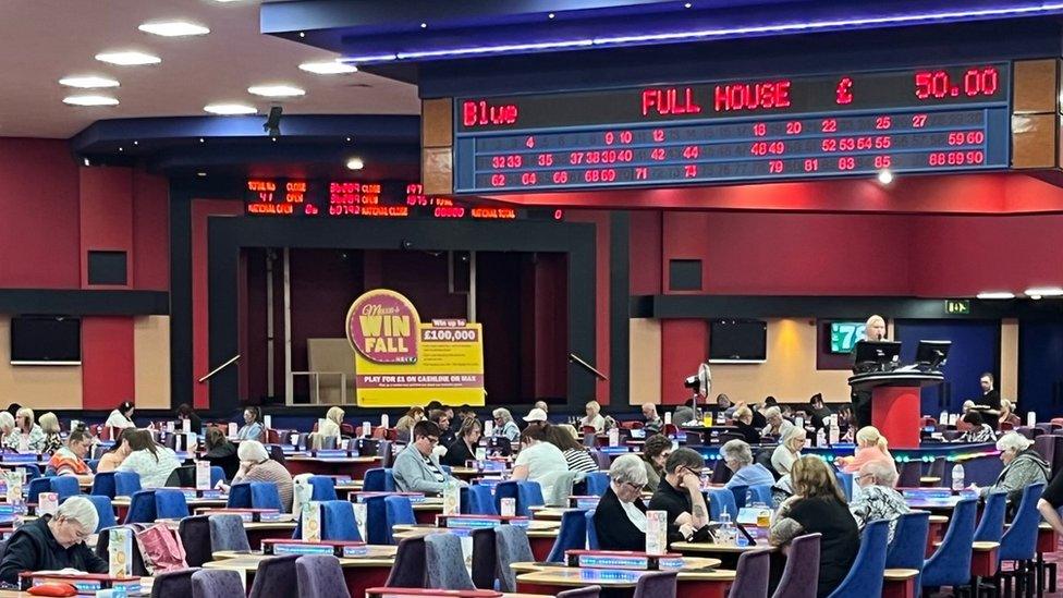 The main hall at Mecca Bingo in Clough Road, Hull