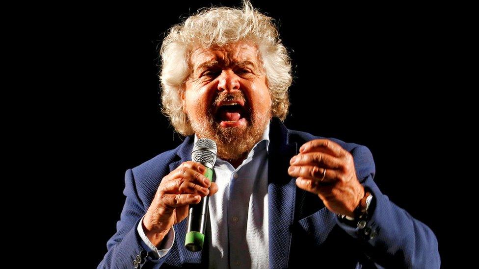 M5S leader Beppe Grillo, 26 Nov 16