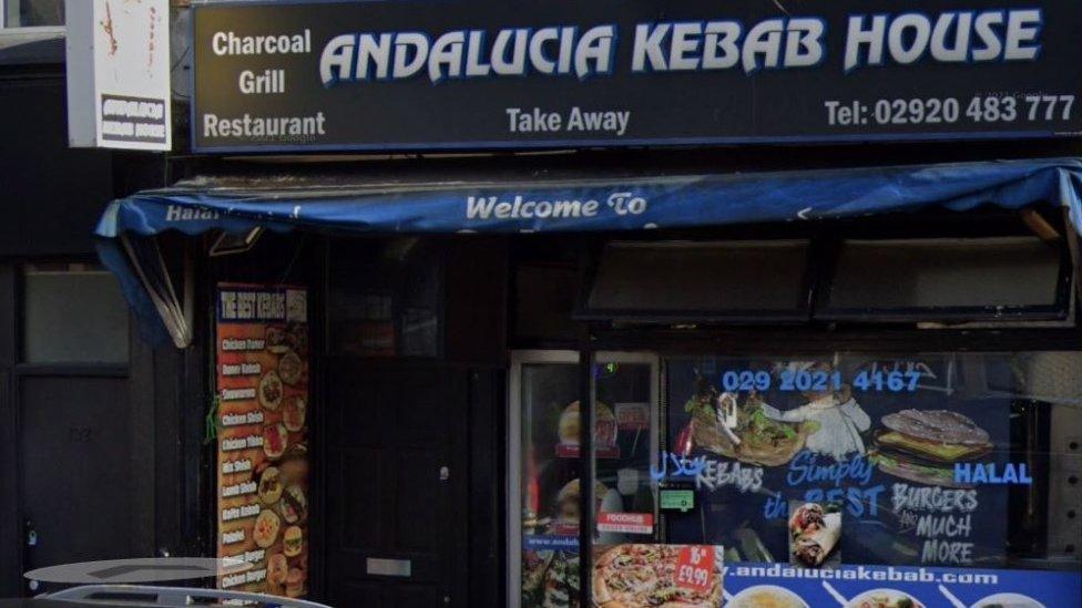 Outside of the Andalucia Kebab House