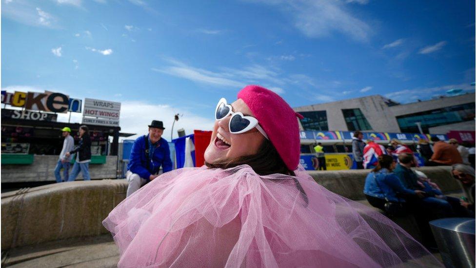 Fans have been gathering at the Eurovision Village