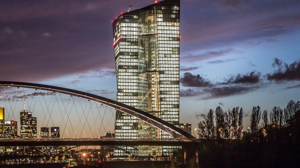 ECB building in Frankfurt