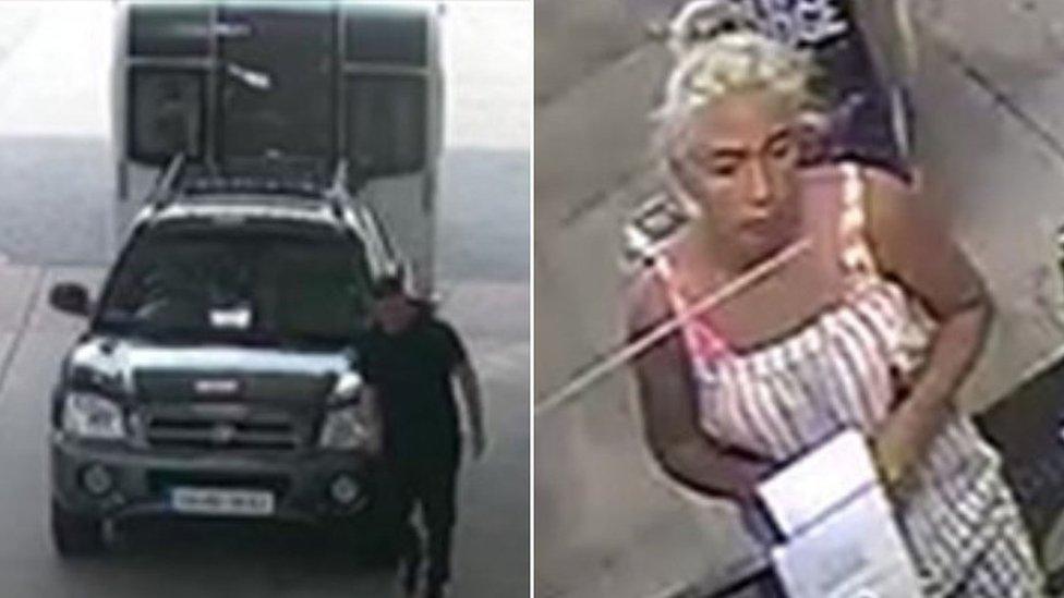 CCTV images of man and woman