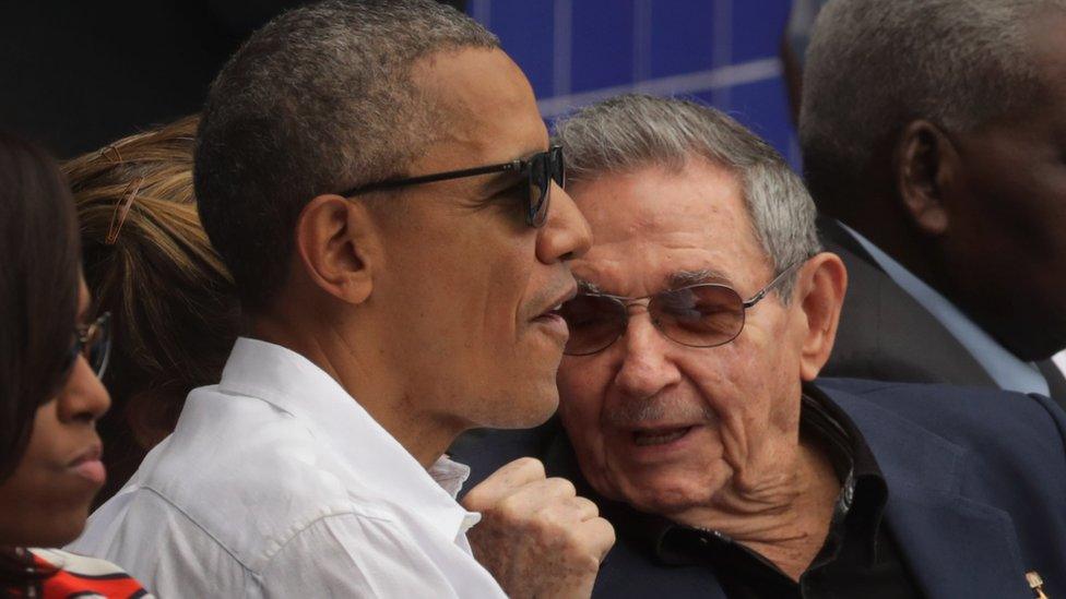 Barack Obama and Raul Castro