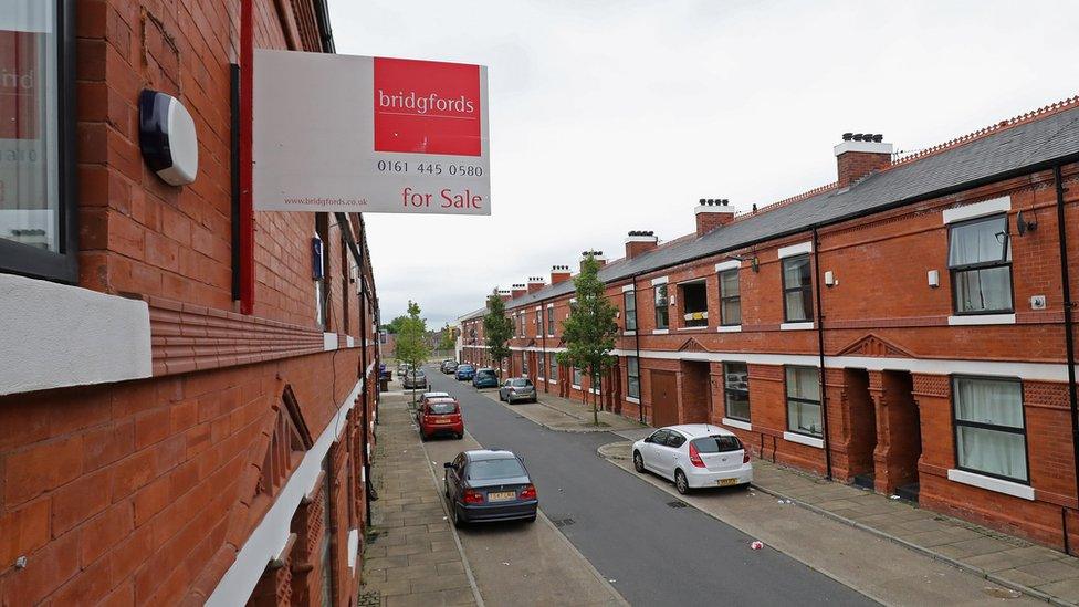 Renovated terraced homes in Hulme in 2016