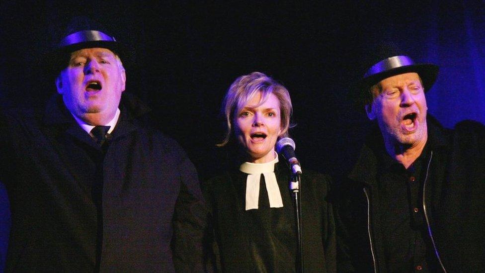 Kenny Ireland, Sharon Small and Jonathan Watson in "Astonishing Archie"