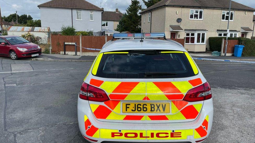 Road closed by the police