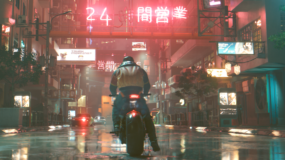 Scene demonstrating ray-tracing technology