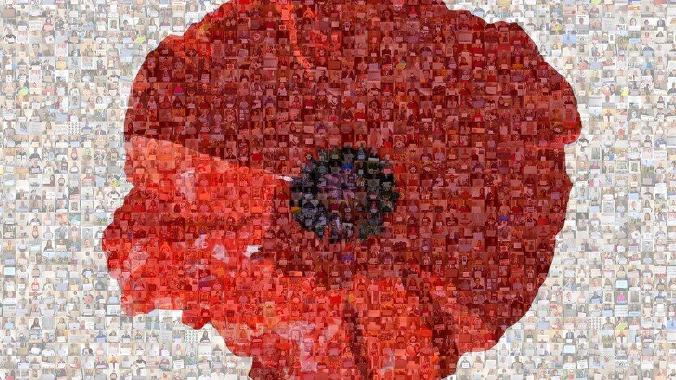 Poppy mosaic