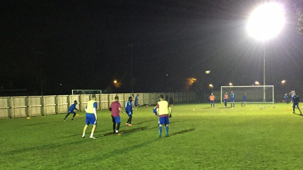 A training session at Westfields