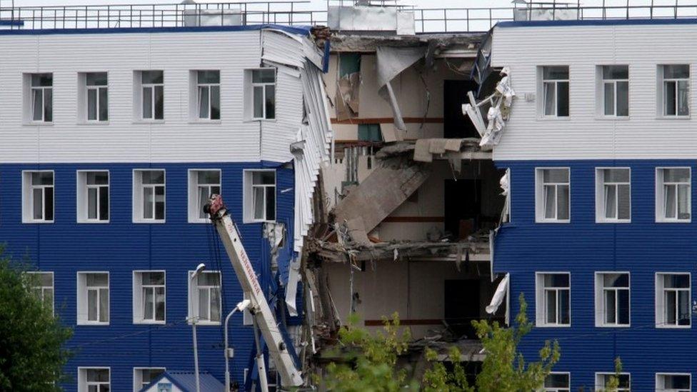 Destroyed training facility for Russian paratroopers in near Omsk, 13 July