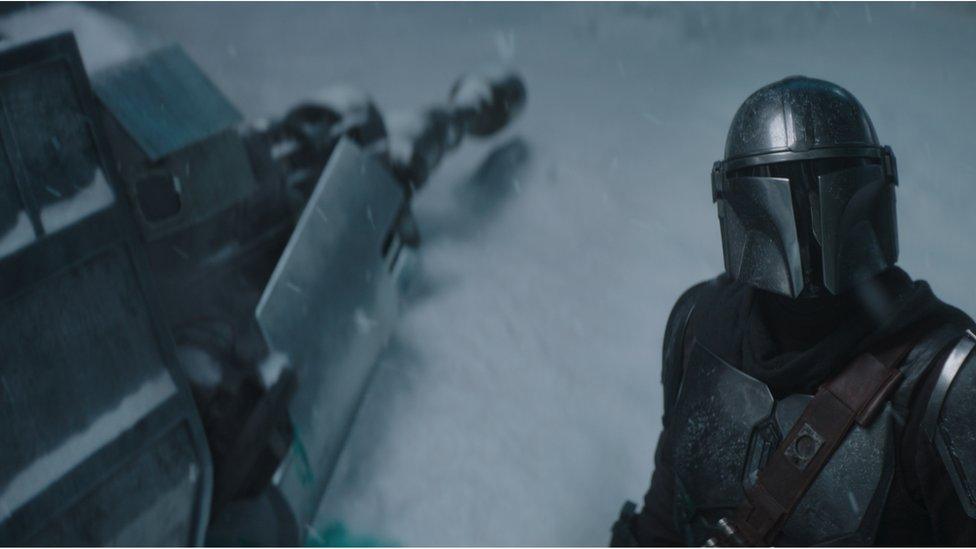 Still from the Mandalorian.