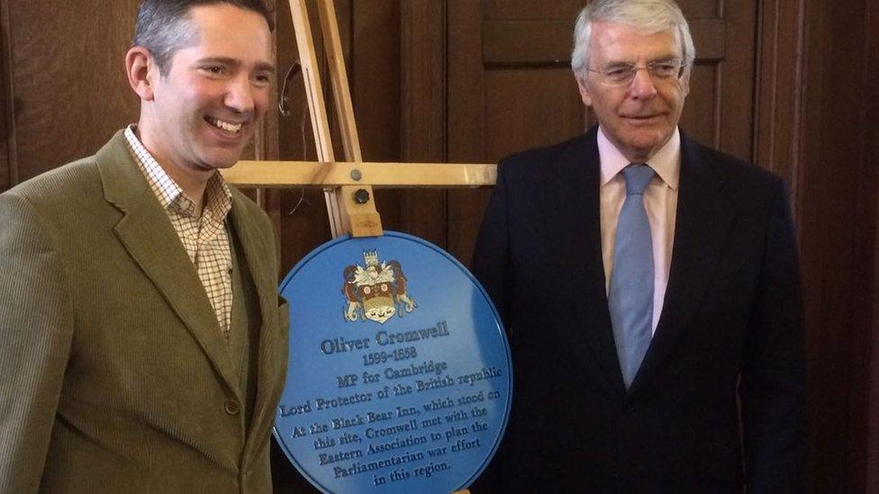 Jonathan Djanogly MP for Huntingdon with Sir John Major