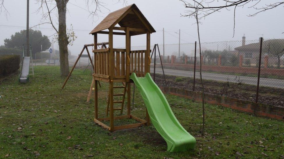 Empty playground in Casaseca