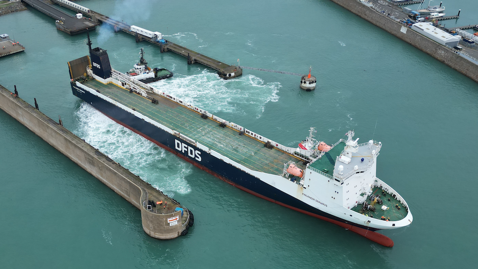 DFDS Finlandia in Guernsey