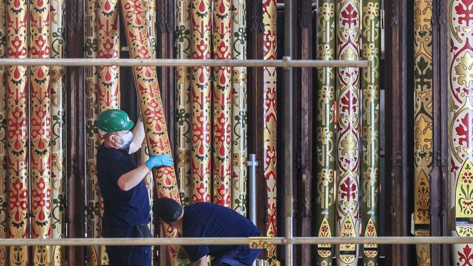 York Minster organ pipes