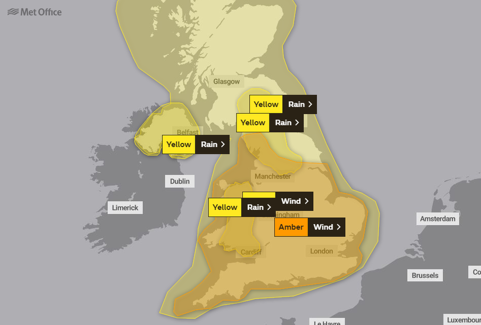 Met Office weather warnings