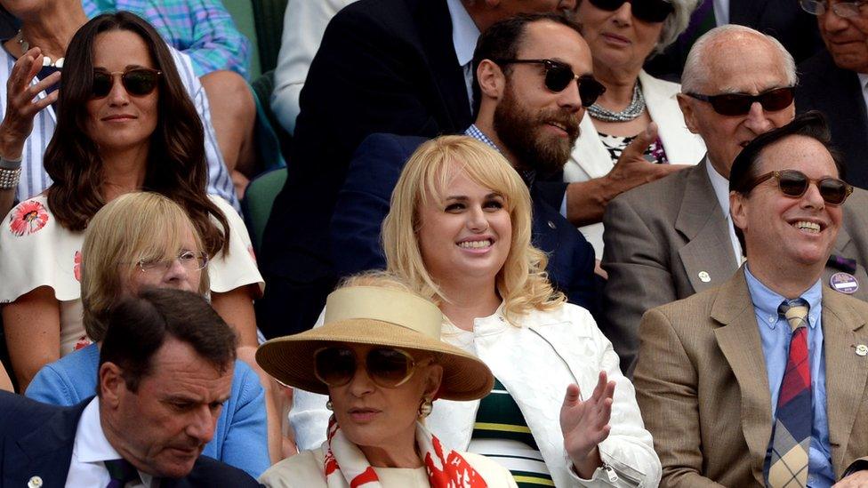 Rebel Wilson at Wimbledon