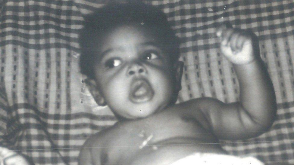 Cobhams Asuquo as a baby