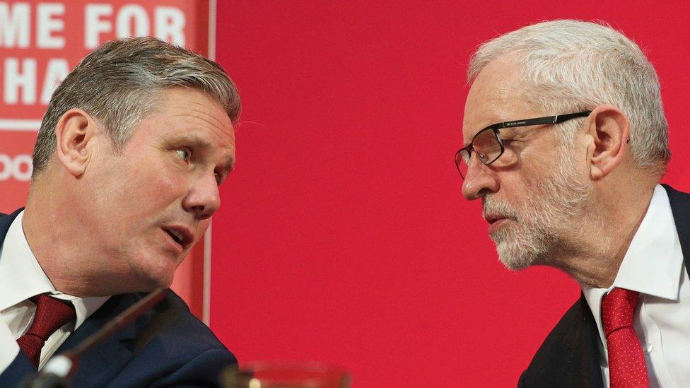 Sir Keir Starmer and Jeremy Corbyn