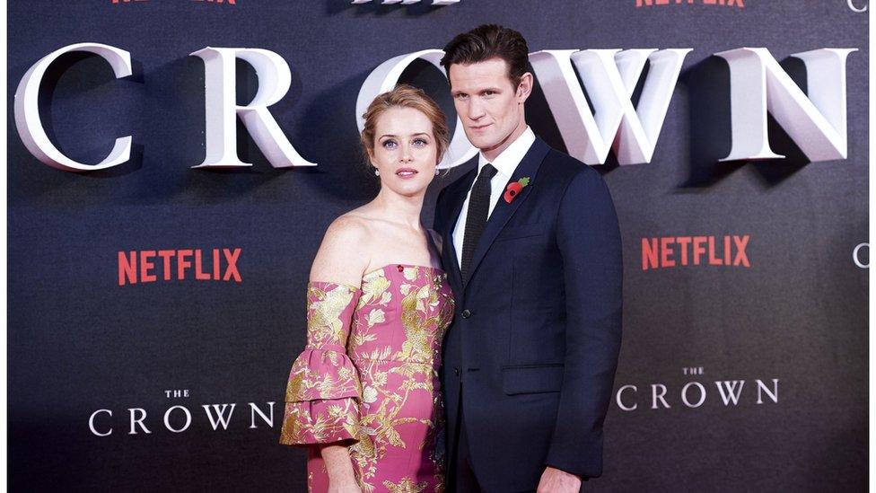 Actors Claire Foy and Matt Smith