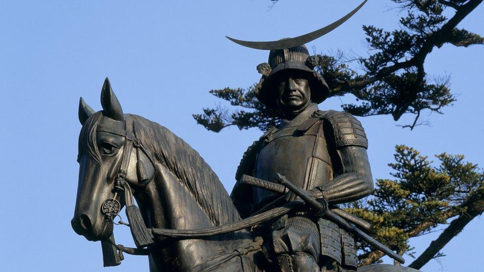 Date Masamune statue.