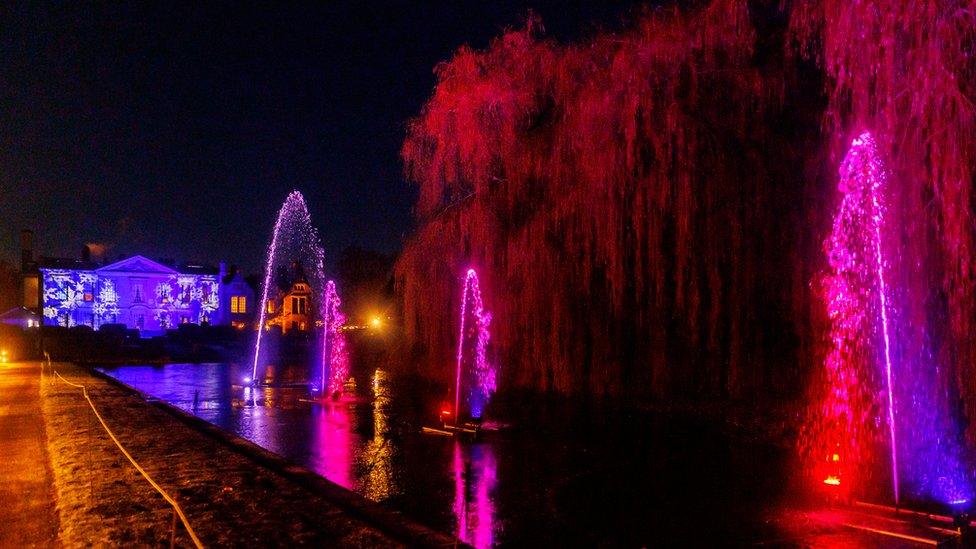 Light show at Coombe Abbey Park