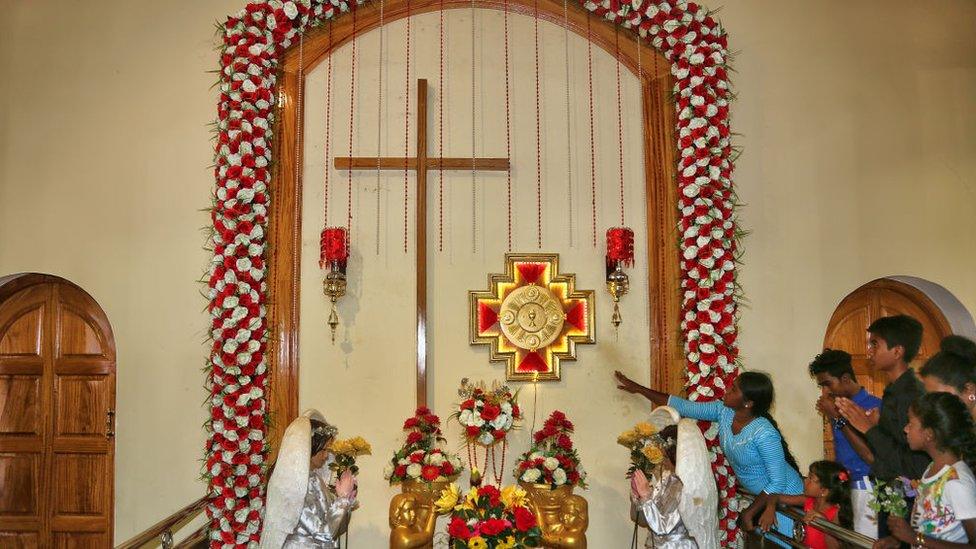 Sri Lankan Christians worship in Mannar, August 2017