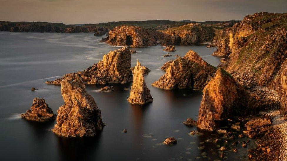 Sea stacks at Mangersta