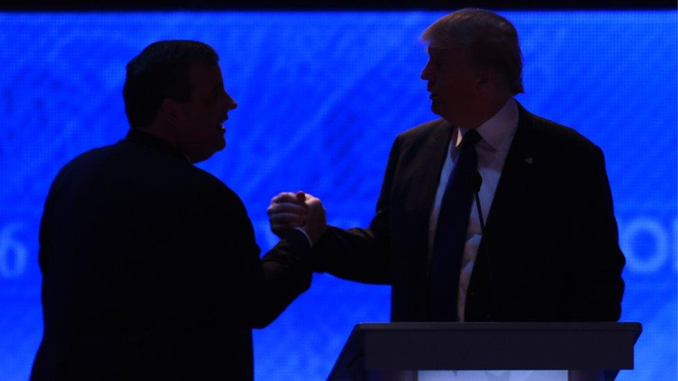 Chris Christie and Donald Trump