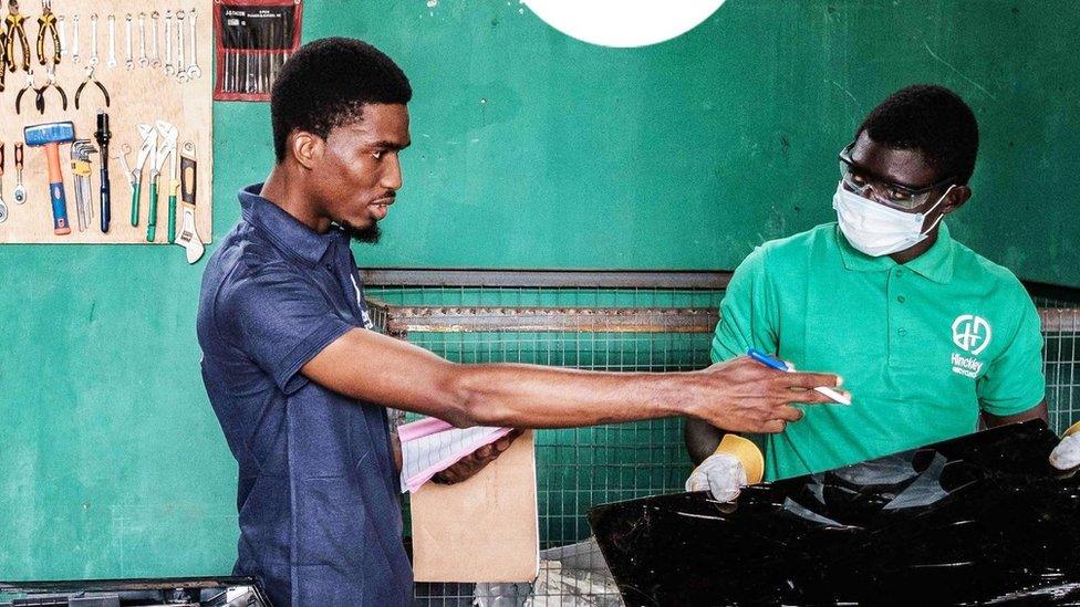 Closing the Loop partner Hinckley Recycling in Lagos, Nigeria