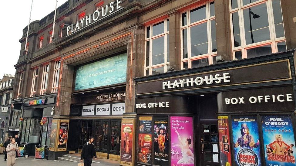 The front of the Edinburgh Playhouse