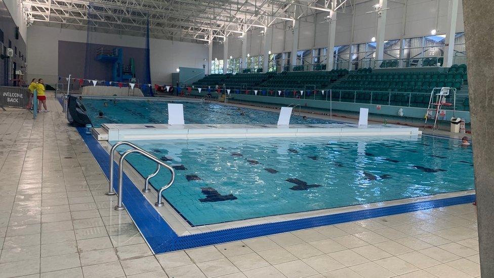 The swimming pool at Leisure at Cheltenham