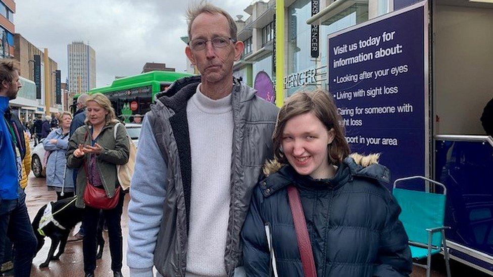 Abbie Wadsworth and with father Craig