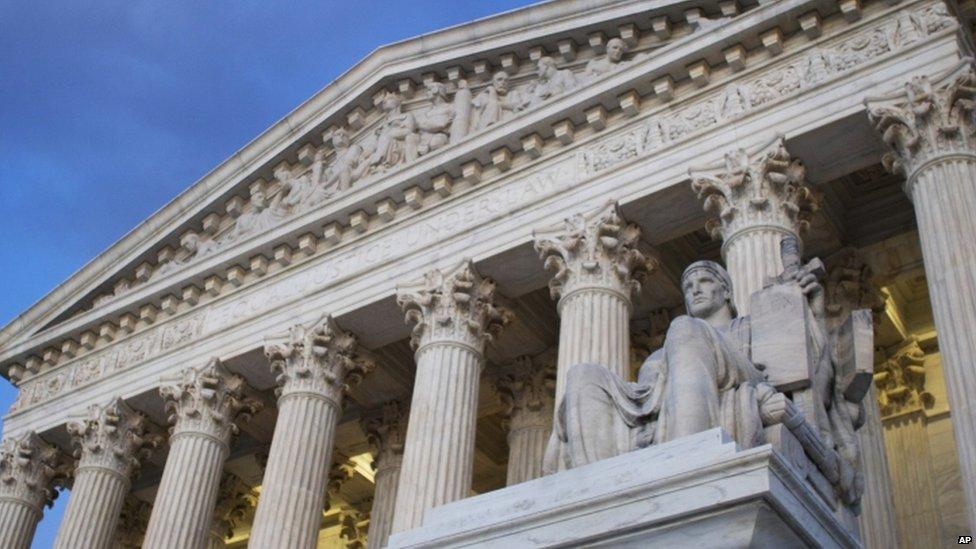 File photo of the US Supreme Court building in Washington