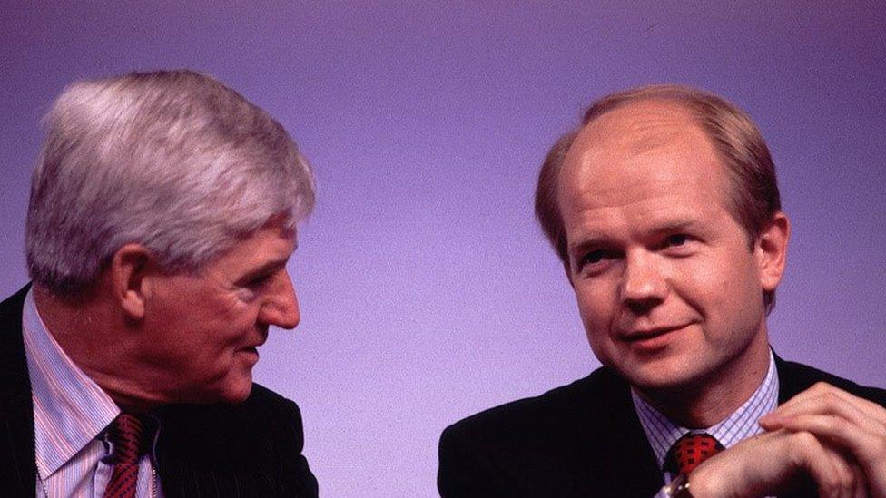 Cecil Parkinson and and William Hague in 1997