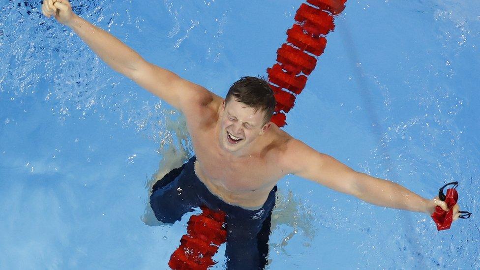 Adam Peaty in the pool