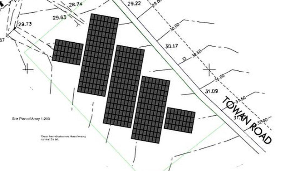 Headland Hotel solar panel plan