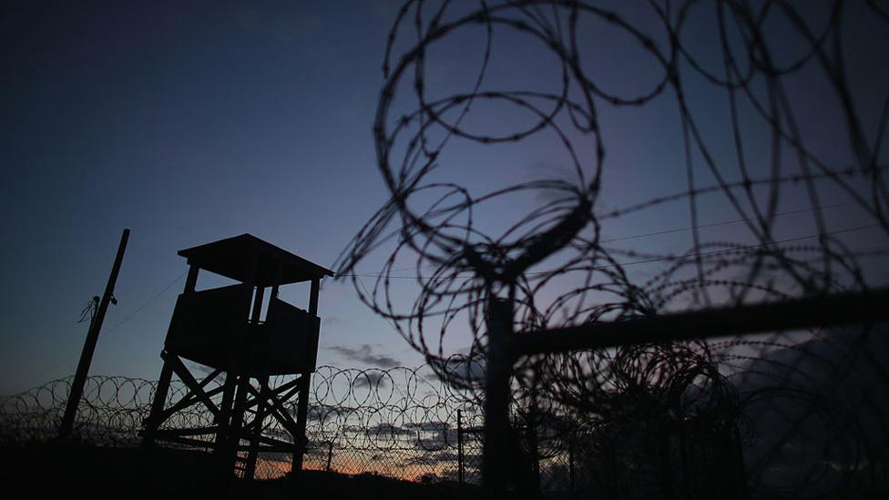 A watch tower is seen in the currently closed Camp X-Ray which was the first detention facility to hold 'enemy combatants' at the U.S. Naval Station on June 27, 2013 in Guantanamo Bay,