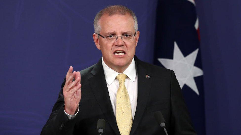 Prime Minister Scott Morrison speaks during a press conference on November 22, 2018