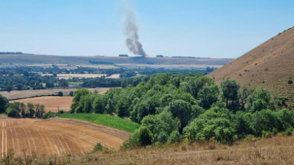 Fire on Pewsey Hill