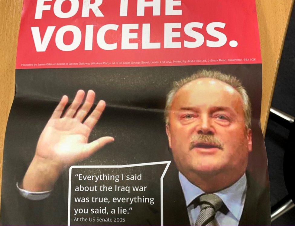 George Galloway leaflet