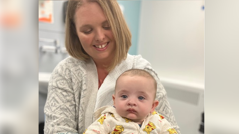 Mum Carly and son Henry